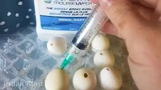 DIY Tutorial - Egg Art - How to Fill Eggs with 2-Part Epoxy Resin with Jordan Byrd