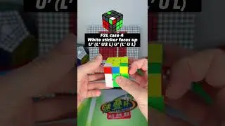 F2L case 4: White sticker faces up!