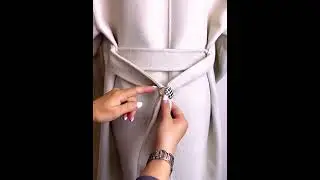 Bow tie method for coat belt
