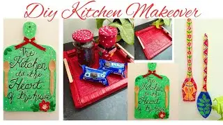 Amazing Ideas to decorate your kitchen | Budget Friendly |Easy Kitchen Makeover using Waste Material