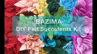 BAZIMA DIY Felt Succulents Kit