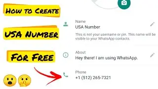 How To Create An USA Fake WhatsApp Number For Free By Technical Tauhid