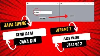 Java Swing | How to send value from one jframe1 to another jframe2
