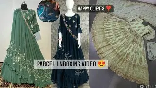 One Outfit 3 Ways🥰Review l Client Unboxing Video l Dupatta Draping Styles l 3 Ways Gown Haul/Review