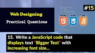 Write a JavaScript code that displays text “Bigger Text” with increasing font size in the interval..