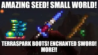 Terraria 1.4.4.9 Amazing Seed Small World ! Enchanted Sword Shimmer And Easy Jungle Temple Entrance
