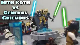 Lego Star Wars Eeth Koth vs General Grievous MOC Review