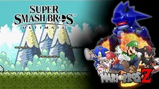 Super Smash Bros. Ultimate mod - Scrolling Vanishing Island [SMBZ]