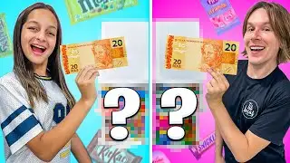 COMPRANDO GULOSEIMAS PARA GAVETA DE DOCES COM 20 REAIS | TIO LUCAS E LAILA SHOW