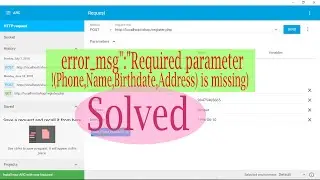 Drink shop error solved || {error msgRequired parameter Phone,Name,Birthdate,Address is missing!}