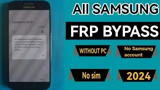 All Samsung frp bypass without pc 2024