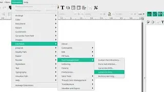 Inkstitch - Letters to Font. Adding pre-digitized fonts to inkstitch lettering tool.