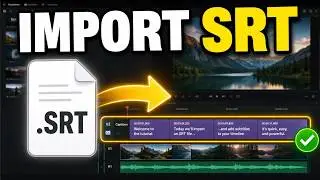 How to import SRT file in Davinci Resolve | Import + Customization