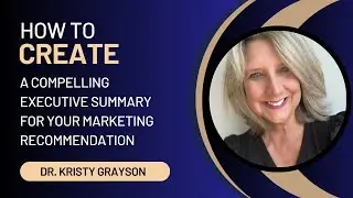 How to create an executive summary for your marketing recommendation