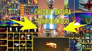 ATUALIZADO!!! PACK DE TEXTURA PUNHO DE FOGO 3D -  MELHOR TEXTURA 3D FREE FIRE (AVATAR ANGELICAL)