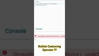 The Nullish Coalescing Operator in JavaScript is AMAZING!