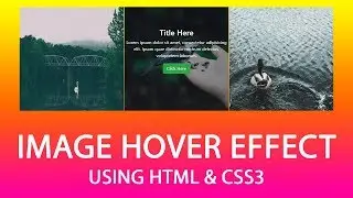 Image hover effect using HTML and CSS3 - Css Tutorial