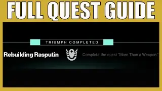 More Than A Weapon Full Quest Guide Season 19 Destiny 2 - Season of The Seraph Seasonal Quest Guide