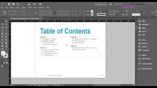 InDesign Tutorial | Automatic Table of Contents