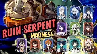 Trying out my BEST TEAMS vs the Ruin Serpent! (Spiral Abyss 4.4) | Genshin Impact