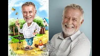 I share how to make a humorous cartoon in a few minutes in Adobe Photoshop.#shorts