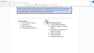 Google Docs - How to Section a Page into Columns