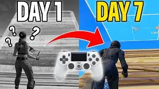 1 Week Keyboard to Controller Progression (Fortnite)