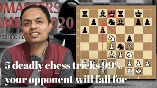 TOP 5 DEADLY CHESS TRICKS 99%  your opponent will fall for || Must watch