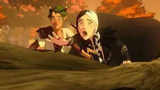 Viren tips into a river - Funniest Part Of The Dragon Prince Season 5