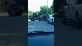 #big #tree #falldown #truck #cutter ##across #the #road #asmr