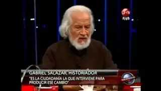 Historiador Gabriel Salazar en Tolerancia Cero.(26/08/2012)