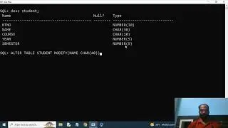 MODIFY COMMAND IN SQL