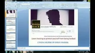 Facebook hacking by Dhruv Kaushal