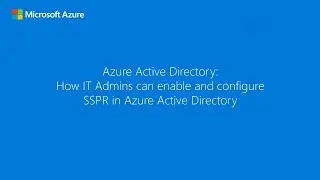 How to enable and configure SSPR in Entra ID