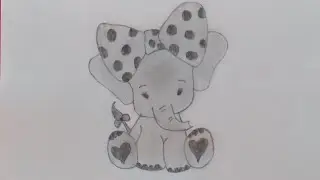 Elephant drawing. How to draw an elephant? / Fil çizimi