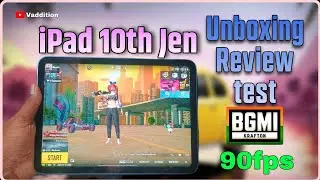 iPad 10th Jen unboxing | Best for Video editing | bgmi test