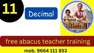 decimal on abacus !Abacus kaise sikhe ! abacus teacher training ! learn abacus ! abacus video