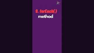 9. forEach method - Array methods in JavaScript (Part-9)| JavaScript Tutorial in 1 minutes #43