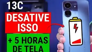 MEU REDMI 13C ESTÁ DESCARREGANDO RÁPIDO VEJA ESSE vídeo