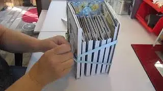 (Fr) scrapbooking: Album Blue Land & Folio 