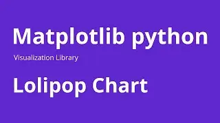 Lollipop Chart - How to Create Lollipop Chart in Python and Matplotlib