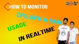 Channel Intro+How to monitor RAM,CPU & GPU usage in an application at Real Time.