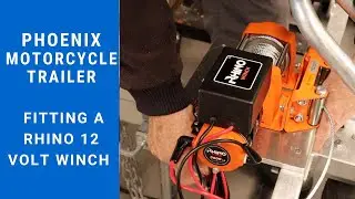 Phoenix Motorcycle Trailer with a 12volt winch to help