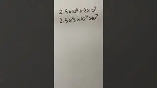 Multiplying Numbers in Standard Form #shorts