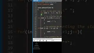 Pyramid Pattern Program in C++