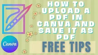 How To Upload A Pdf In Canva And Save It As pdf - FREE tips