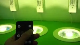 2 4G RF 14 Keys 2 4G Dimmable 10W Downlight Synchronously