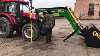 Фронтальный Погрузчик Деллиф Супер Стронг 2000/Быстросъёмный КУН на трактор YTO LX 954 (ЮТО)