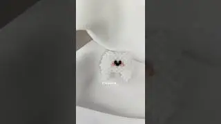 зуб из бисера амигуруми 