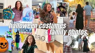 last minute dress shopping, family photoshoot, + halloween costumes!